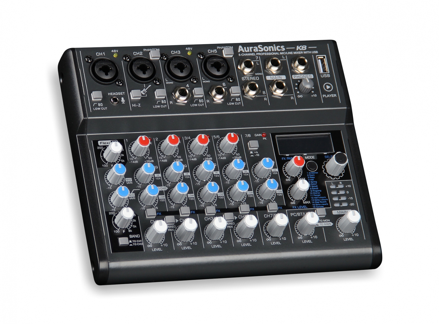 AuraSonics K8 компактный микшерный пульт в Ртищево