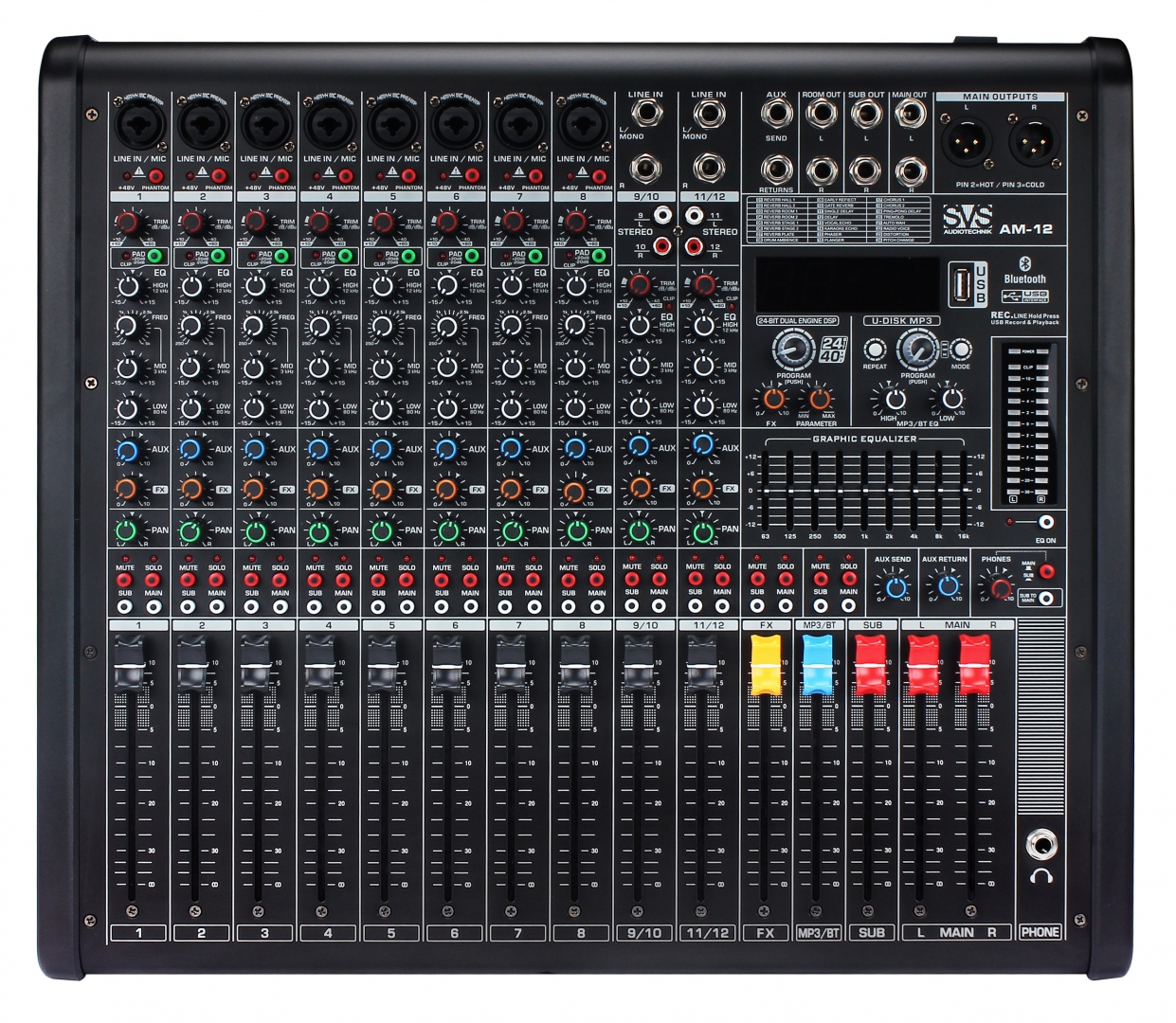 SVS Audiotechnik mixers AM-12 Микшерный пульт аналоговый, 12-канальный в Ртищево
