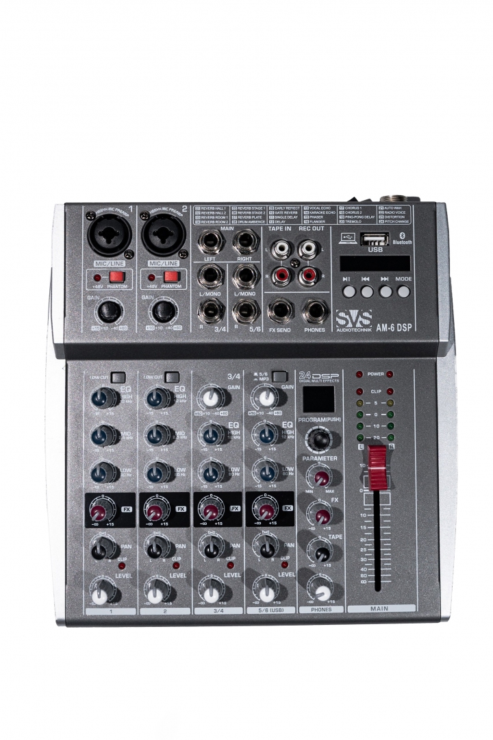 SVS Audiotechnik mixers AM-6 DSP Микшерный пульт аналоговый, 6-канальный SVS Audiotechnik mixers в Ртищево