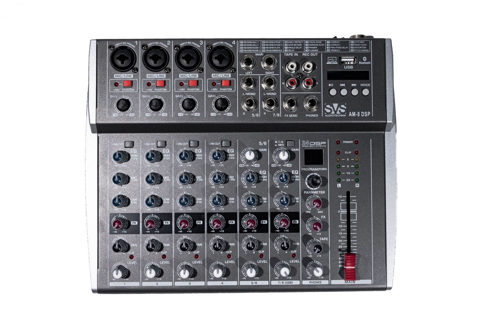 SVS Audiotechnik mixers AM-8 DSP Микшерный пульт аналоговый, 8-канальный в Ртищево